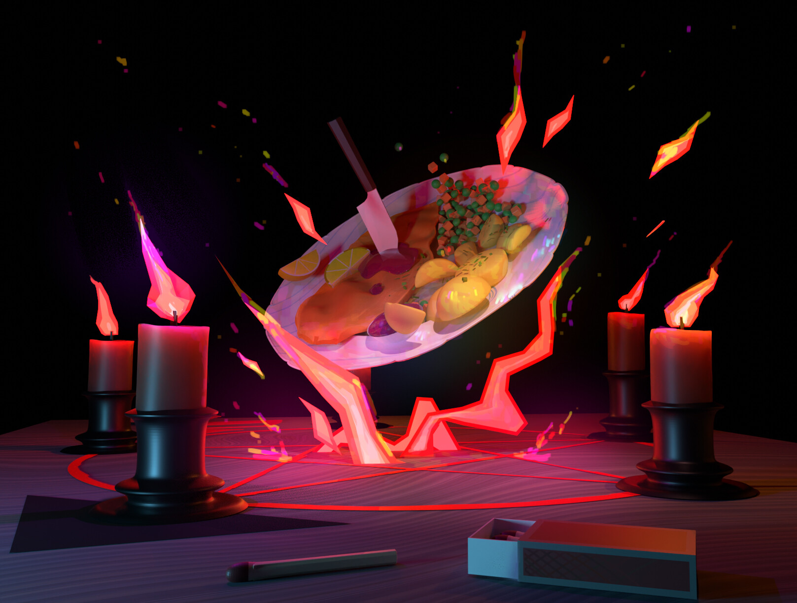 Summoned Schnitzel — 3D Art
